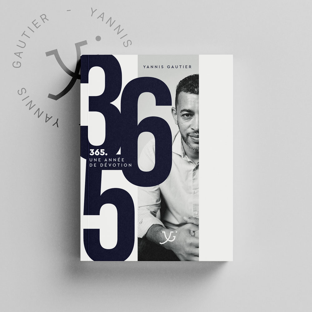 Couverture du livre « 365 – Une année de dévotion » (Tome 1) de Yannis Gautier – recueil de pensées bibliques et méditations quotidiennes.